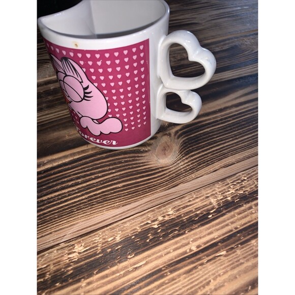 VINTAGE Garfield & Arlene Nesting Mug Pair -  Together Forever - Picture 7 of 9